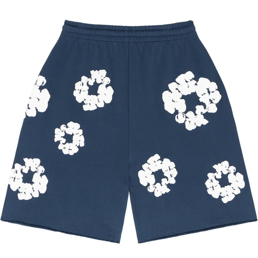 Velia Flower Shorts Navy Blue