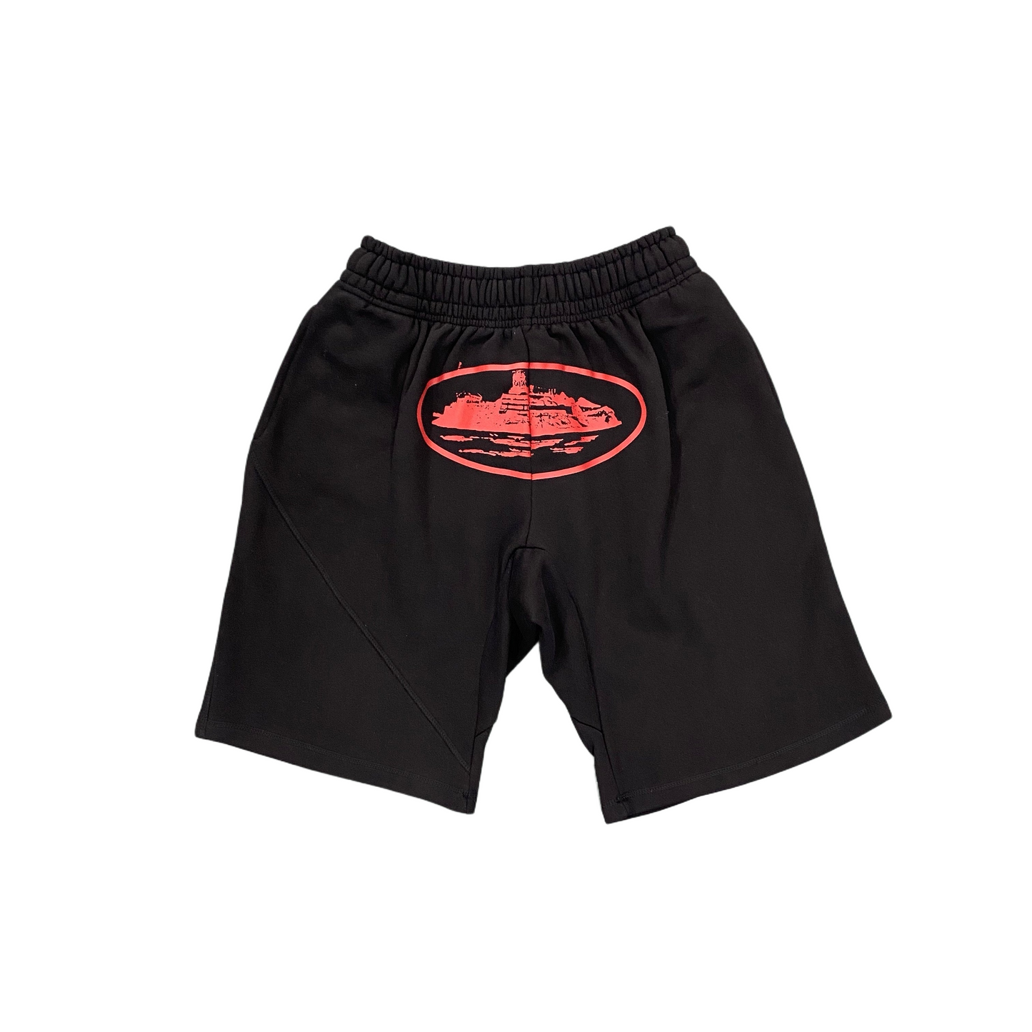 Velia Alcatraz Shorts Red on Black