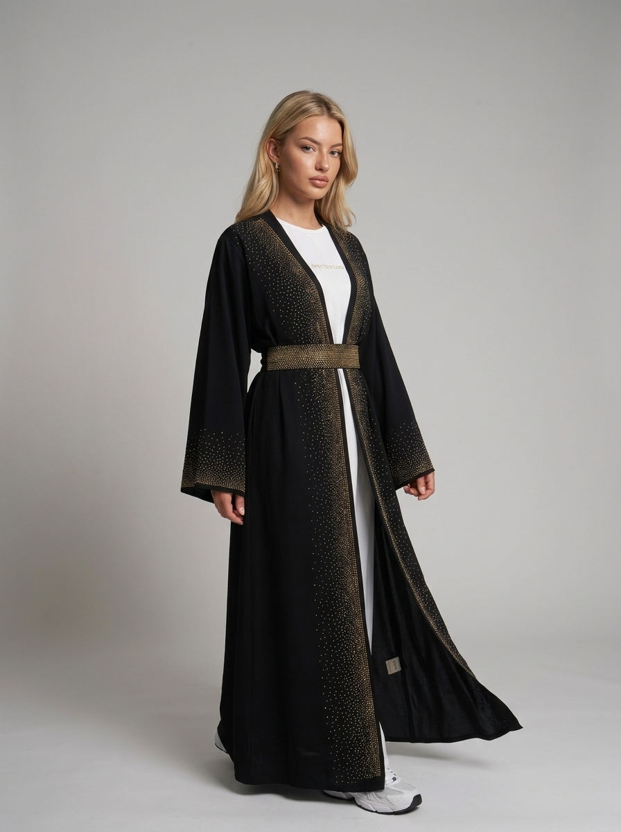 Kimono mit Straßsteinen