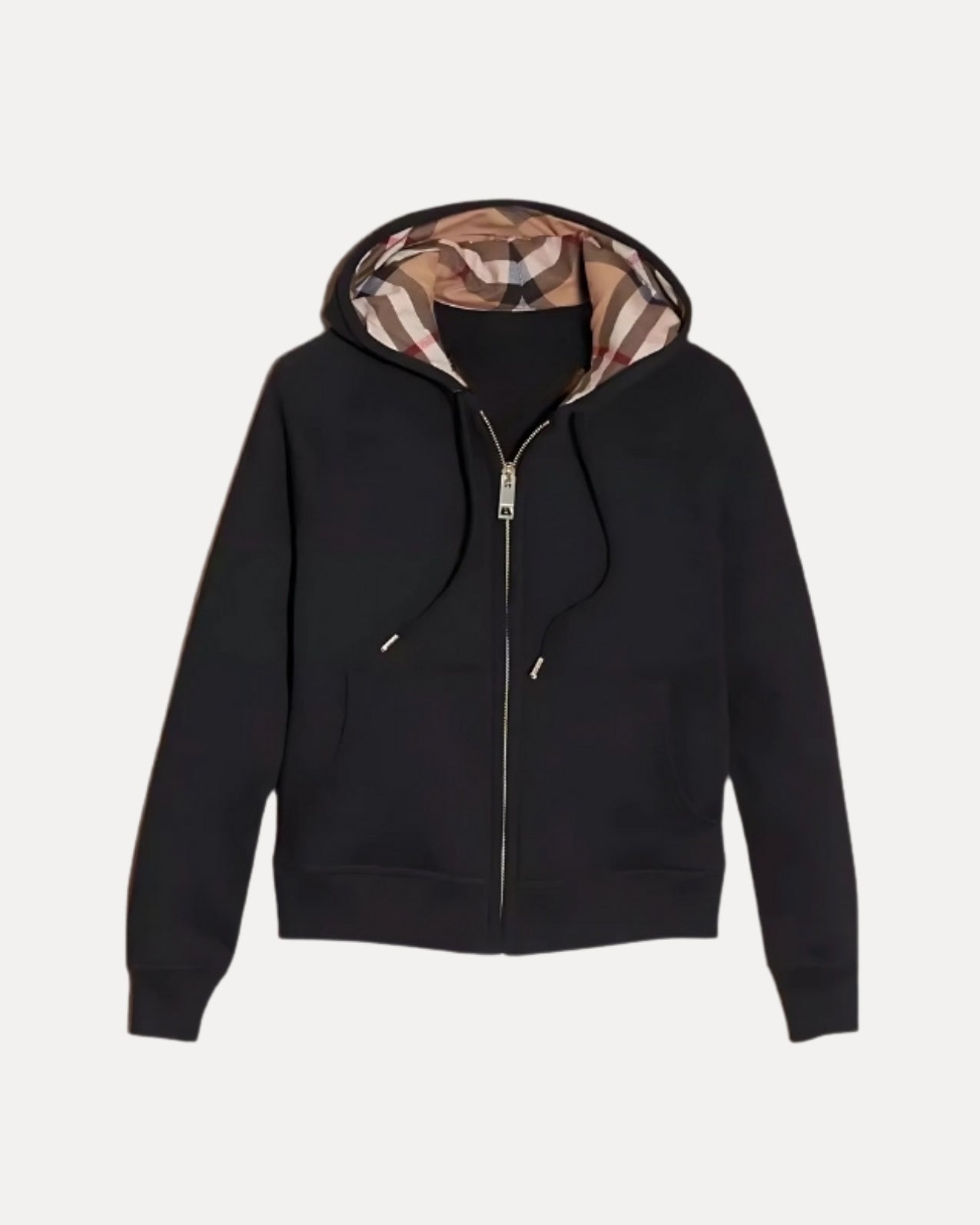 Velia Checked Zip Hoodie
