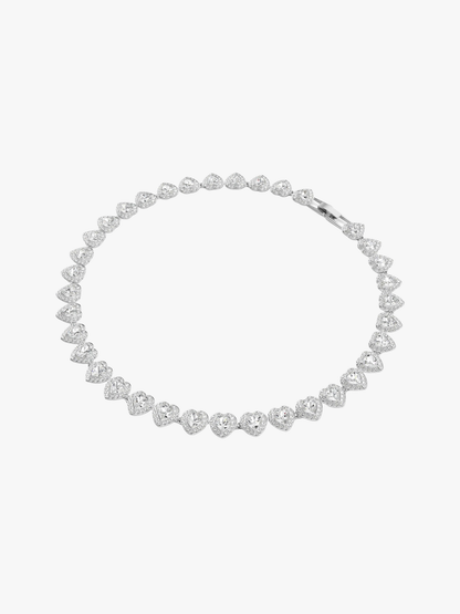 Velia Arienna Heart Necklace – Silver