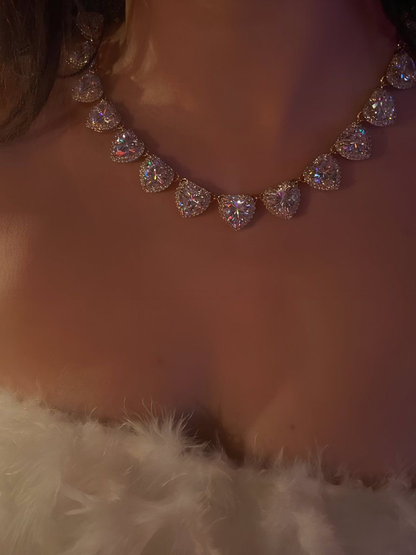 Velia Arienna Heart Necklace – Silver