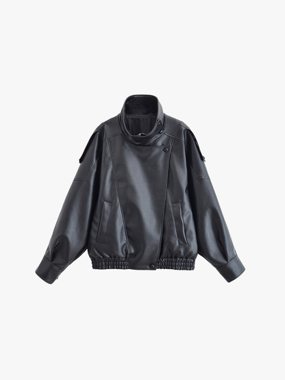Velia Zaerina Leather Jacket Black