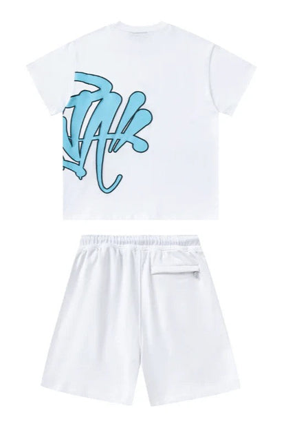 Velia Graffiti Short Set Blue