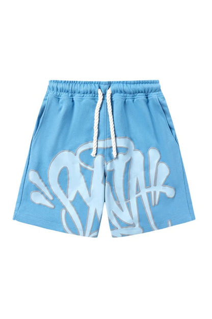 Velia Graffiti Short Set Babyblue