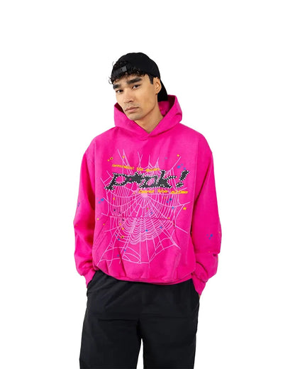 Velia Sp5der Hoodie Pink