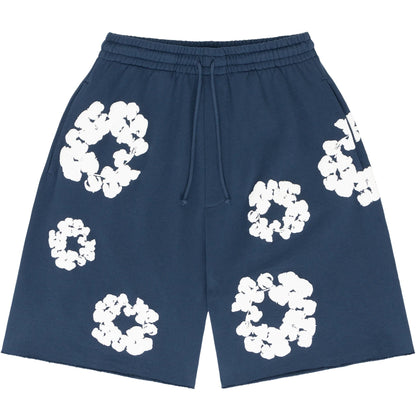 Velia Flower Shorts Navy Blue