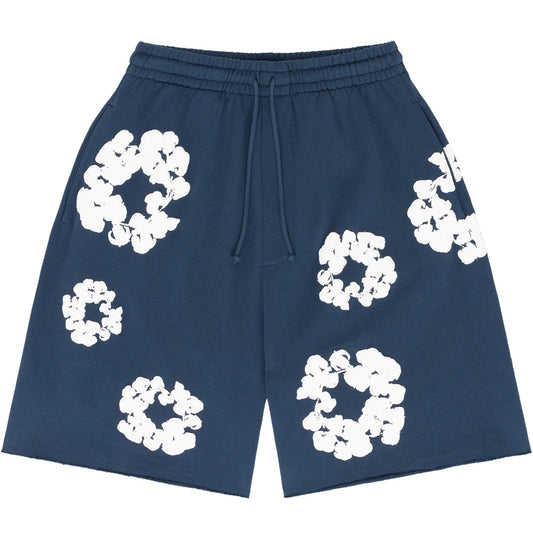 Velia Flower Shorts Navy Blue