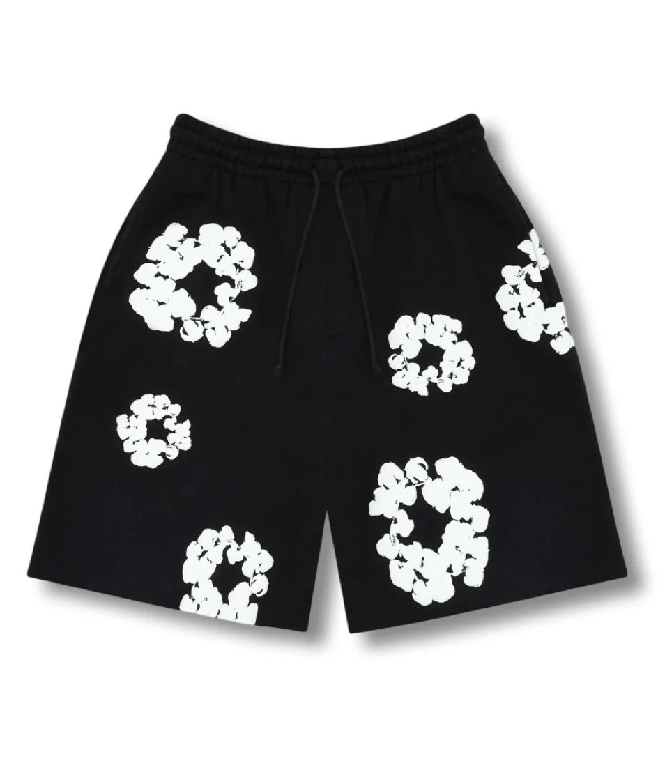 Velia Flower Shorts Black
