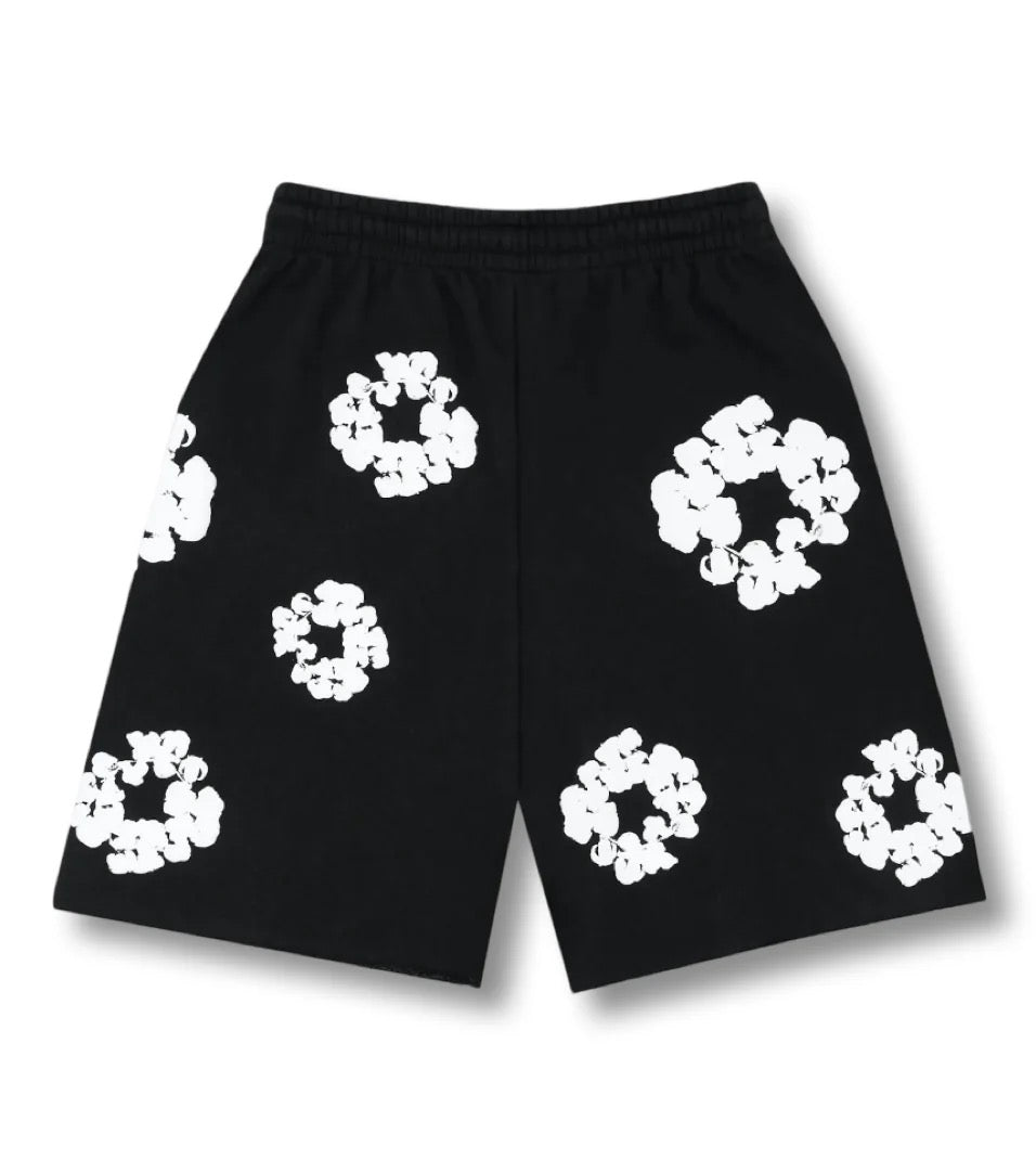 Velia Flower Shorts Black