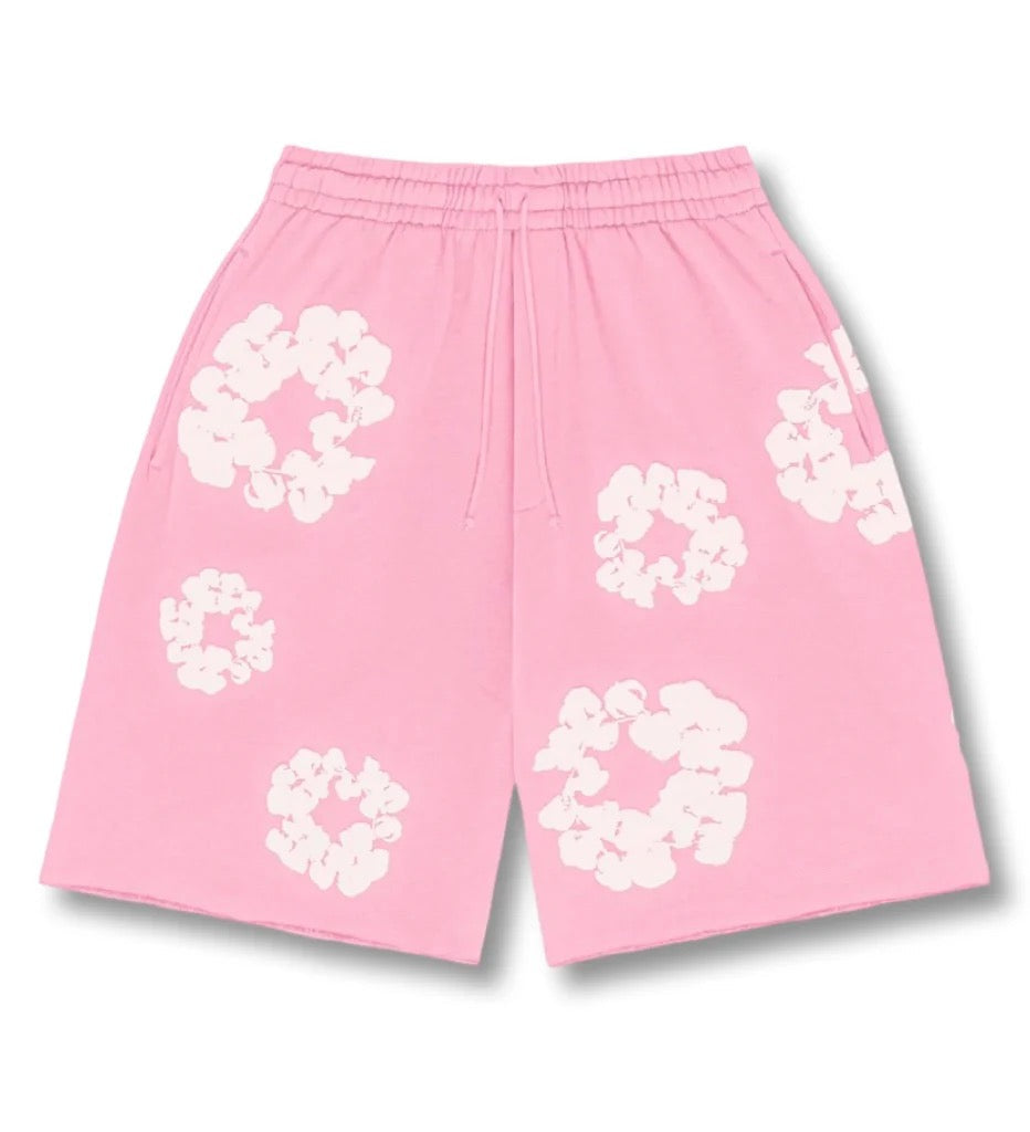 Velia Flower Shorts Pink