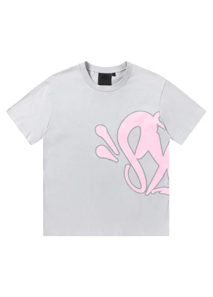 Velia Graffiti Short Set Grey/Pink