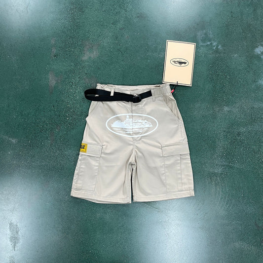 Velia Alcatraz Cargo Shorts Beige