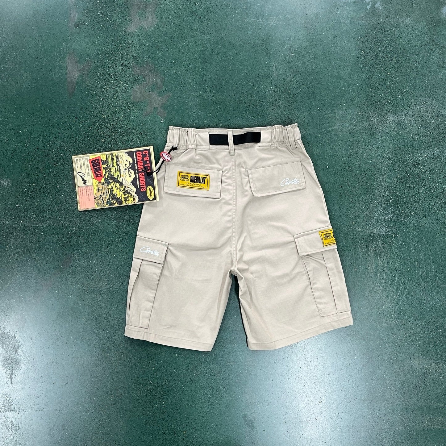 Velia Alcatraz Cargo Shorts Beige