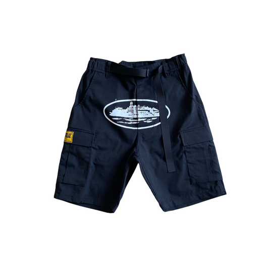 Velia Alcatraz Cargo Shorts Black