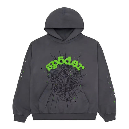 Velia Sp5der Hoodie Grey