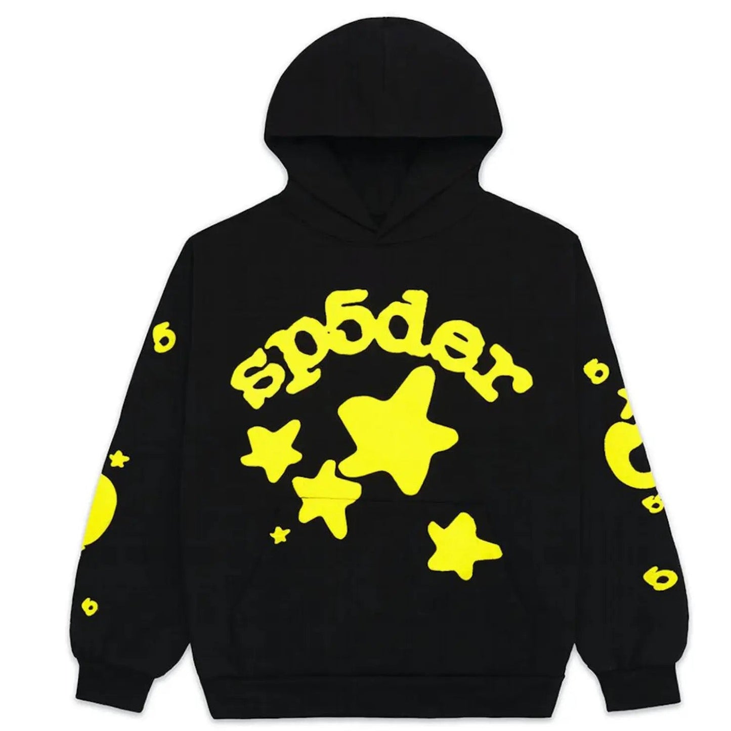 Velia Sp5der Hoodie Black/Yellow