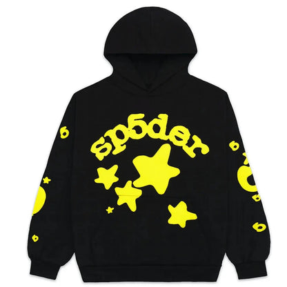 Velia Sp5der Hoodie Black/Yellow