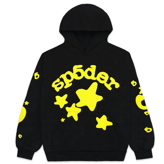 Velia Sp5der Hoodie Black/Yellow