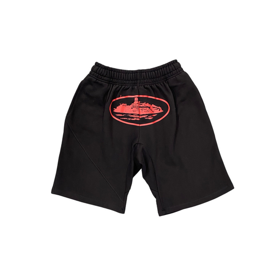 Velia Alcatraz Shorts Red on Black