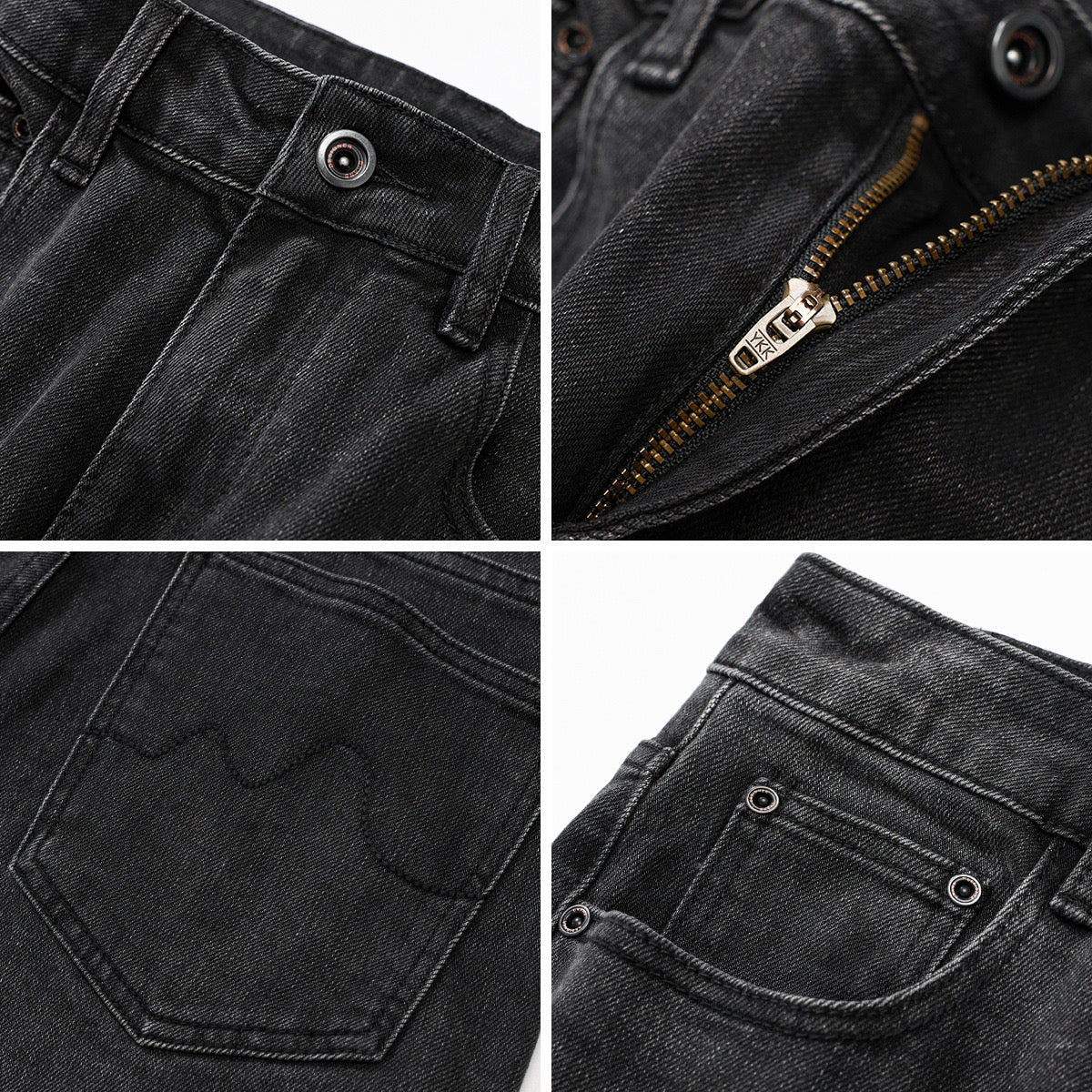 Velia Dark Grey Basic Jeans