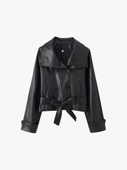 Velia Manara Leather Jacket Black