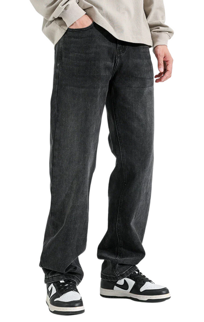 Velia Dark Grey Basic Jeans