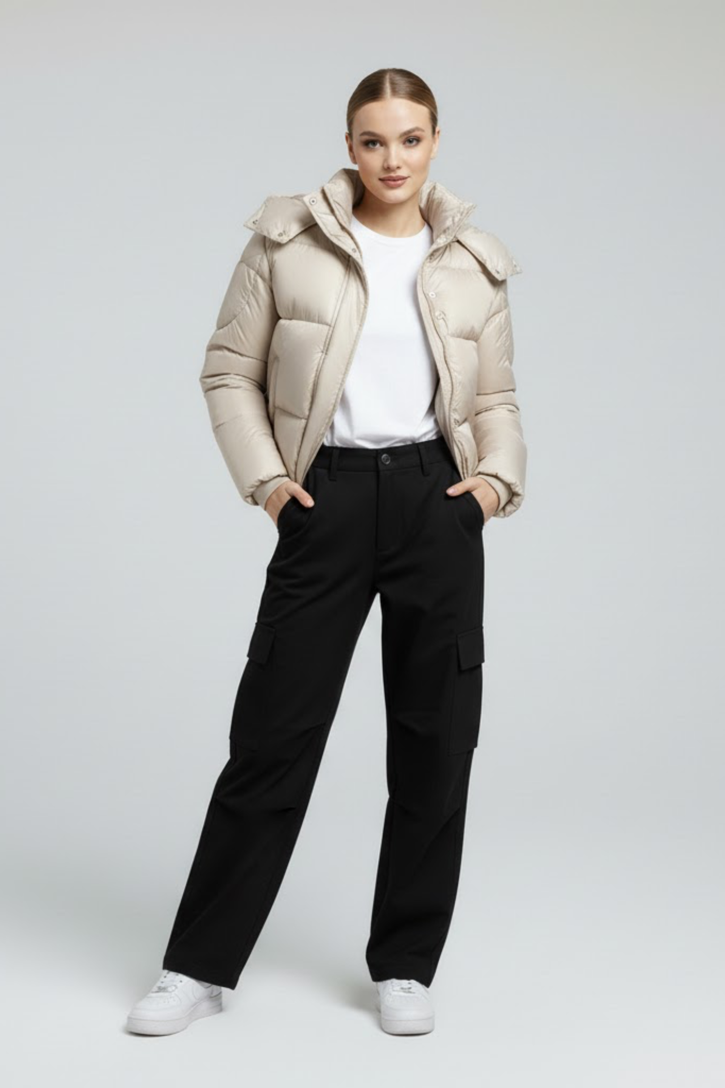 Velia Asenya Puffer Jacket Cream