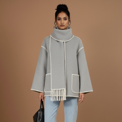 Velia Mandelle Long Coat Grey