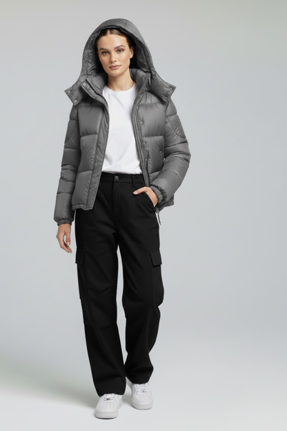 Velia Asenya Puffer Jacket Grey