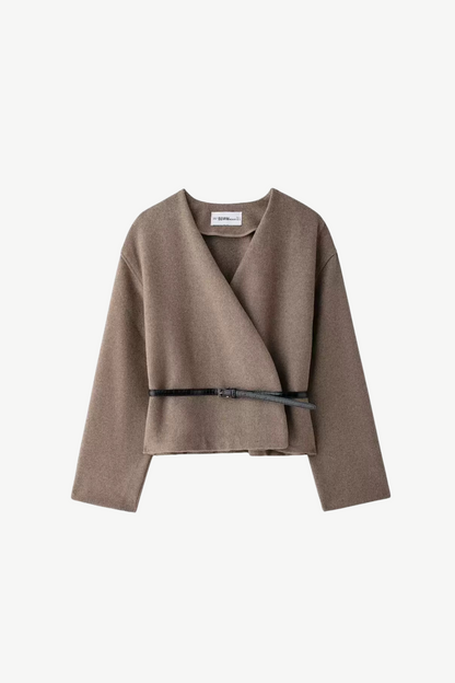 Velia Azelie Wrap Jacket Khaki