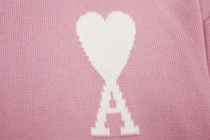 Velia Heart Sweater Rose