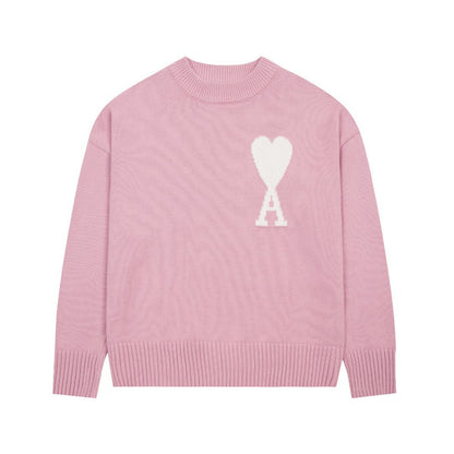 Velia Heart Sweater Rose