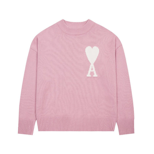 Velia Heart Sweater Rose