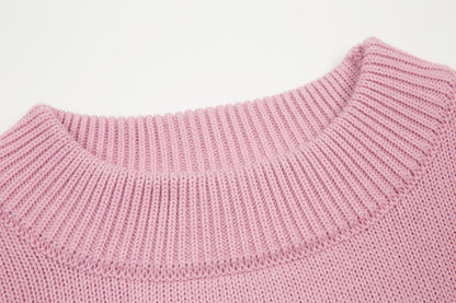 Velia Heart Sweater Rose
