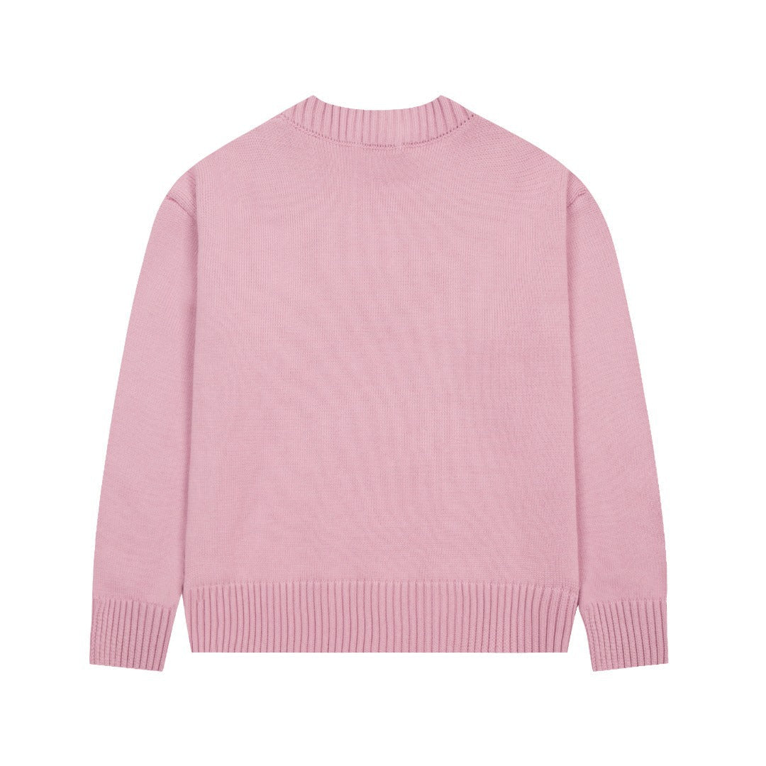 Velia Heart Sweater Rose