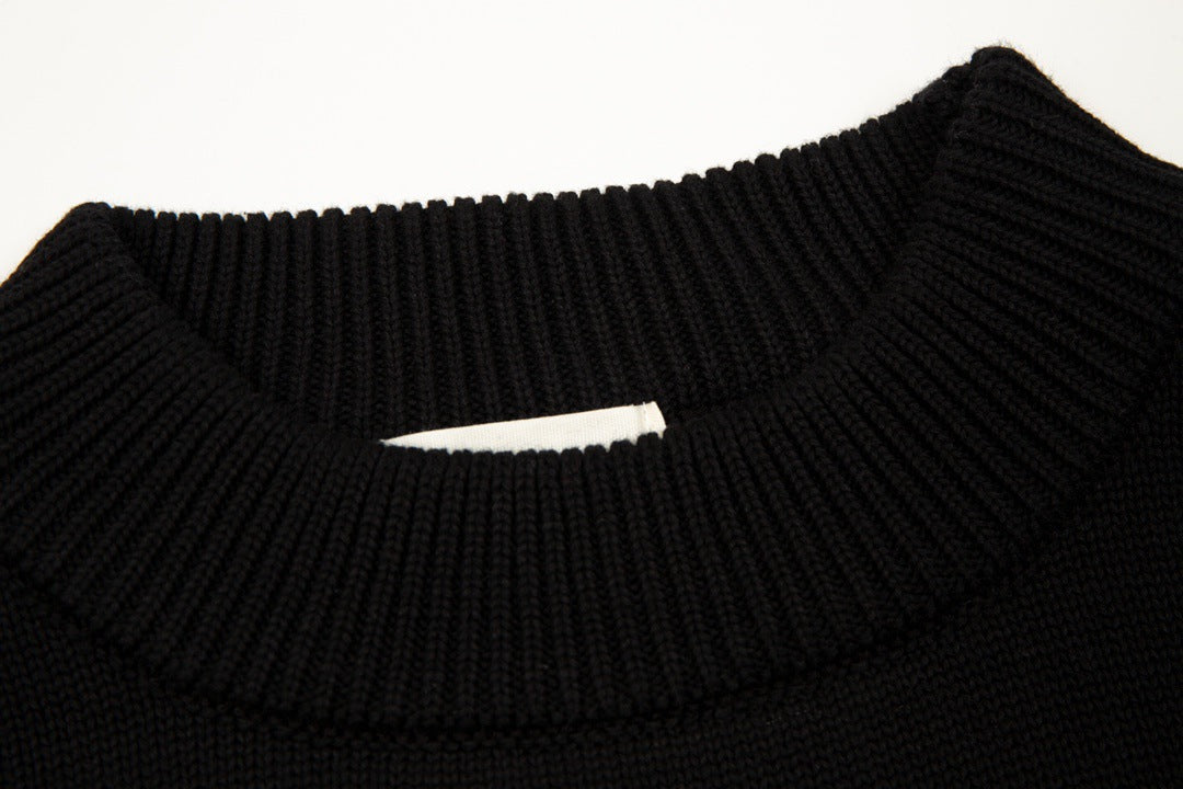 Velia Heart Sweater Black