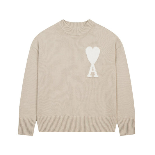 Velia Heart Sweater Cream