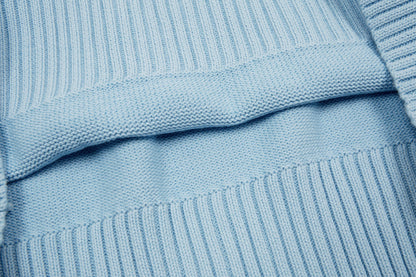 Velia Heart Sweater Babyblue