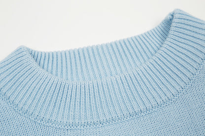 Velia Heart Sweater Babyblue