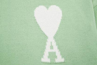 Velia Heart Sweater Mint