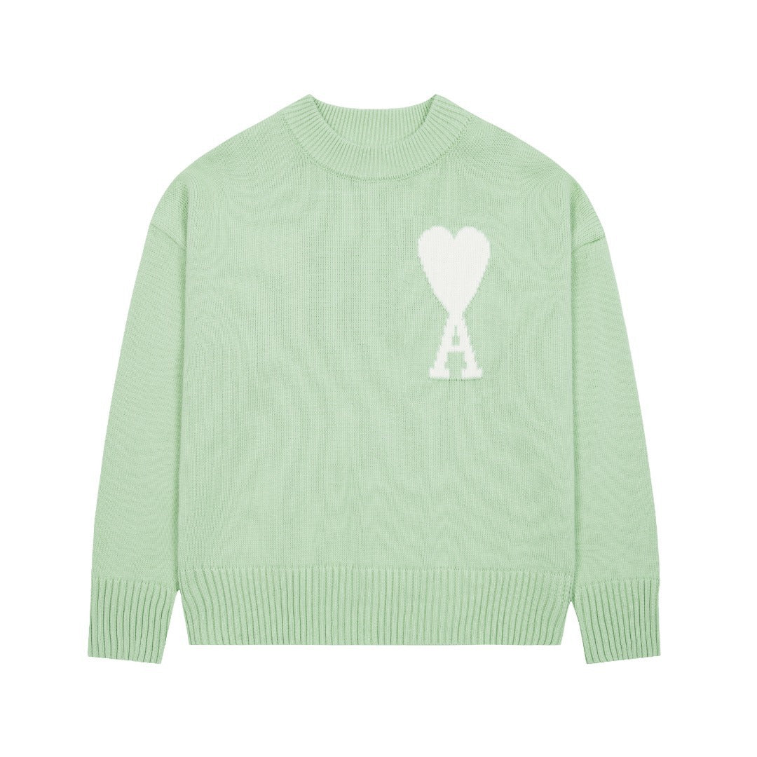 Velia Heart Sweater Mint