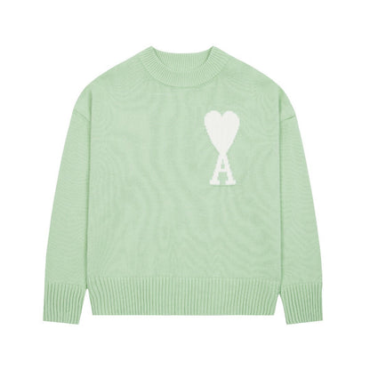 Velia Heart Sweater Mint