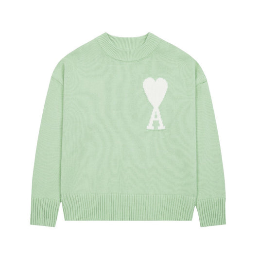 Velia Heart Sweater Mint