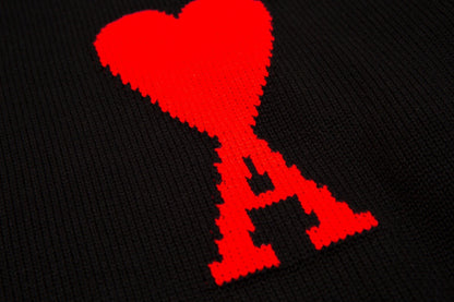 Velia Heart Sweater Black