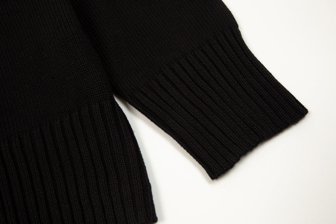 Velia Heart Sweater Black