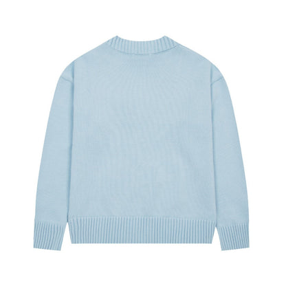 Velia Heart Sweater Babyblue