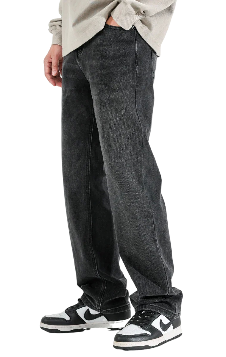 Velia Dark Grey Basic Jeans