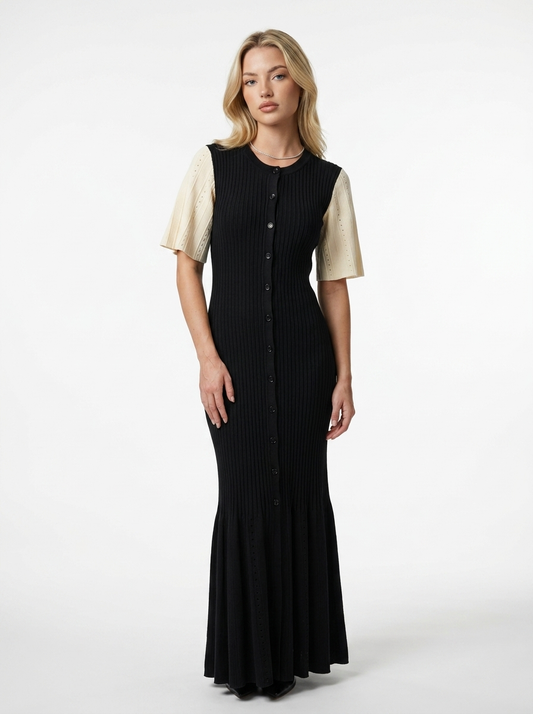 Sommerkleid mit Knopfleiste - Model Ansicht 1