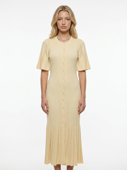Sommerkleid mit Knopfleiste - Model Ansicht 4